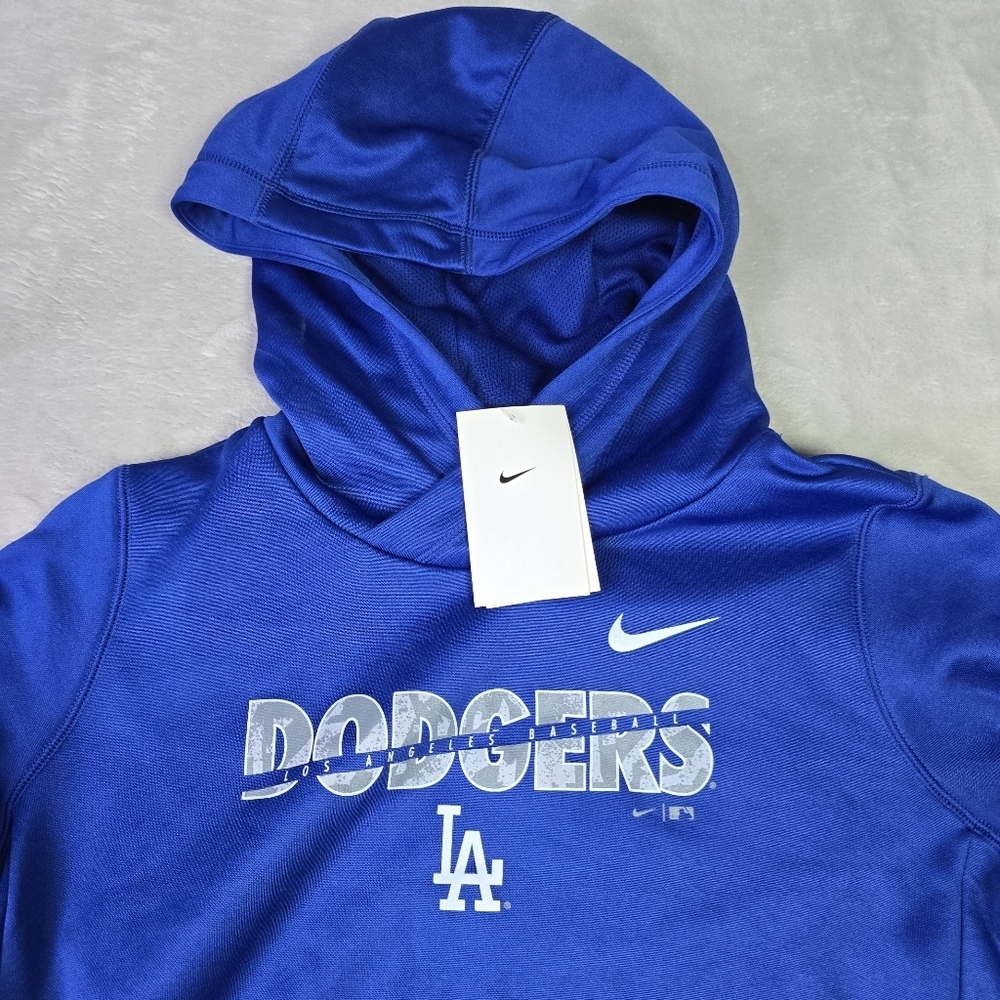 NWT Nike LA Los Angeles Dodgers Hoodie Pullover WOMENS Size Medium - Picture 3 of 7